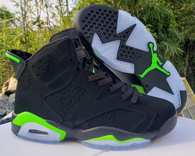 Women Jordan Shoes 6 Grade AAA Electric Green